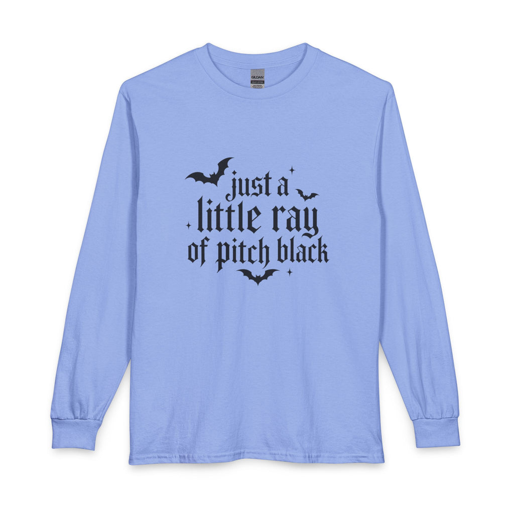 Just a Little Ray of Pitch Black Long Sleeve Crew