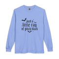 Just a Little Ray of Pitch Black Long Sleeve Crew