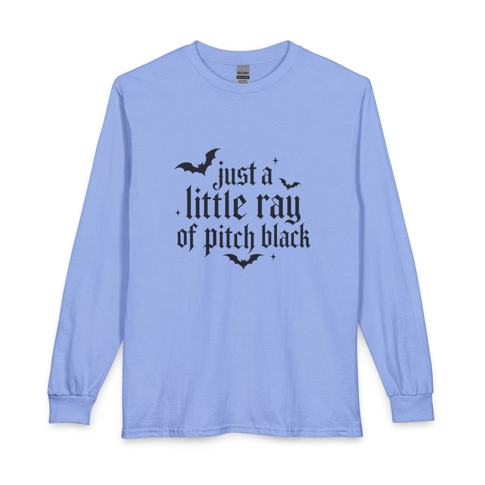 Just a Little Ray of Pitch Black Long Sleeve Crew