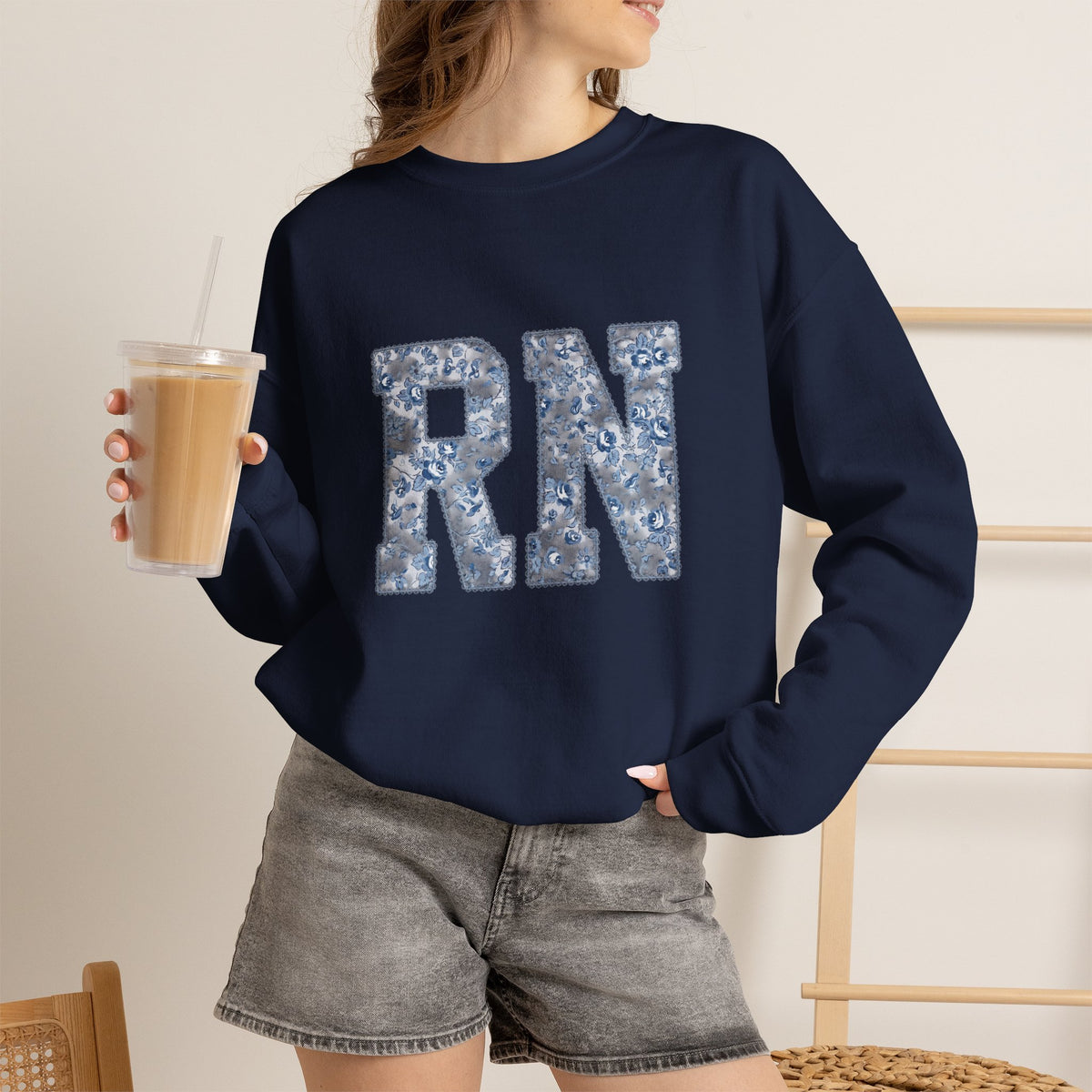 RN Floral Crewneck Sweatshirt