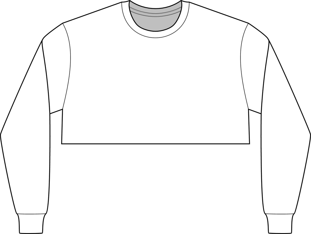 West Virginia Cropped Long Sleeve Tee