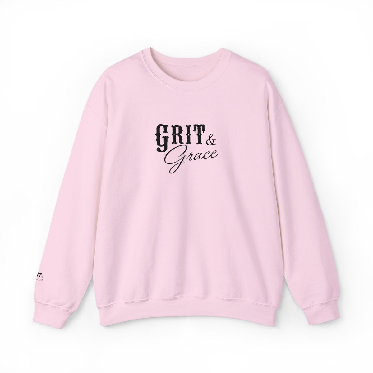 Classic Grit & Grace Embroidered Crewneck Sweatshirt