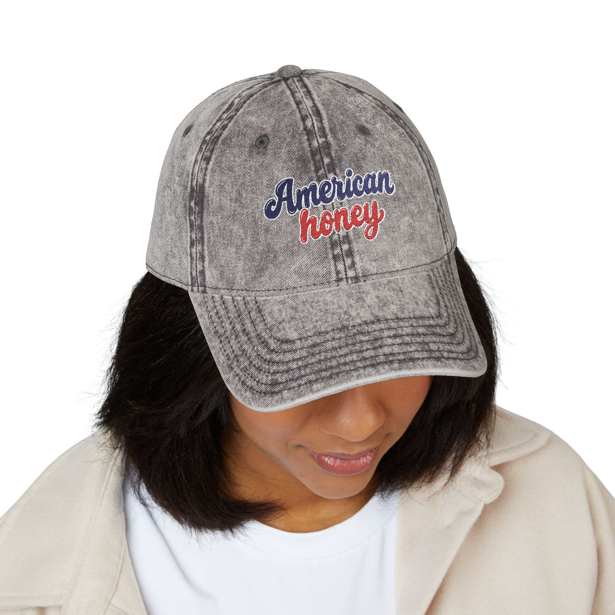 American Honey Vintage Embroidered Hat