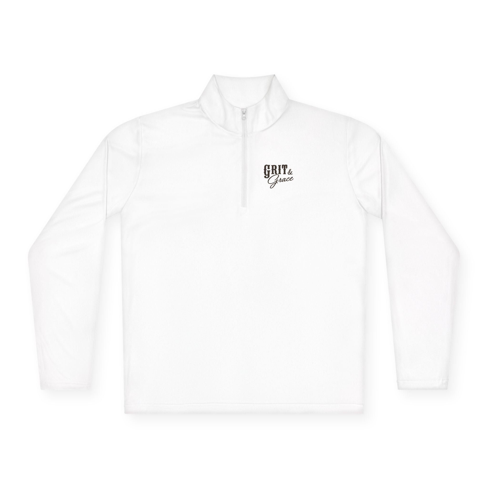 Grit & Grace Turquoise Cross Quarter-Zip Pullover