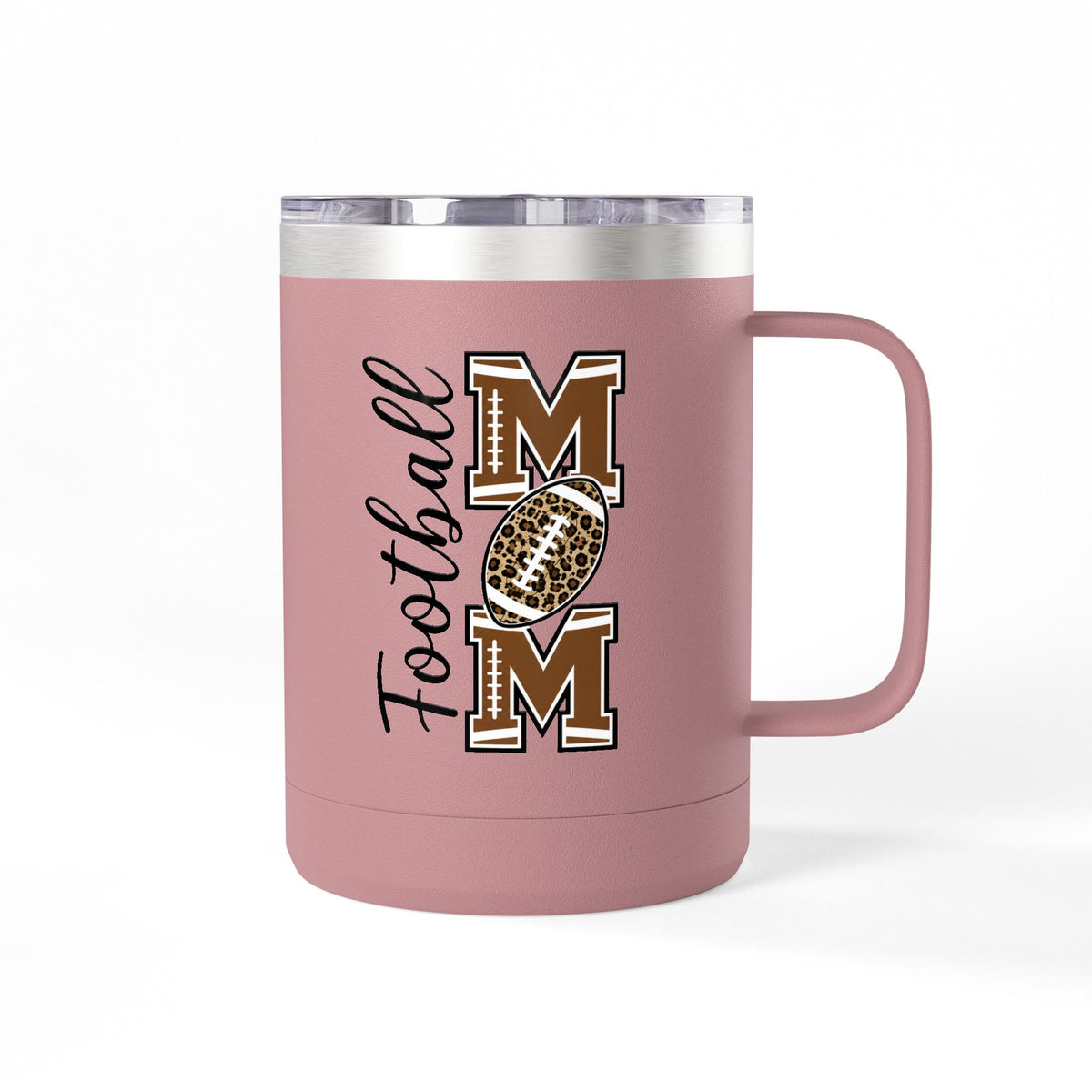 Football Mom 15oz Insulated Tumbler Mug