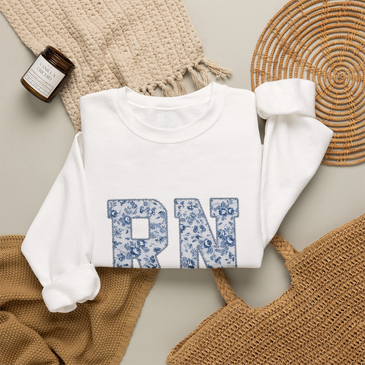 RN Floral Crewneck Sweatshirt