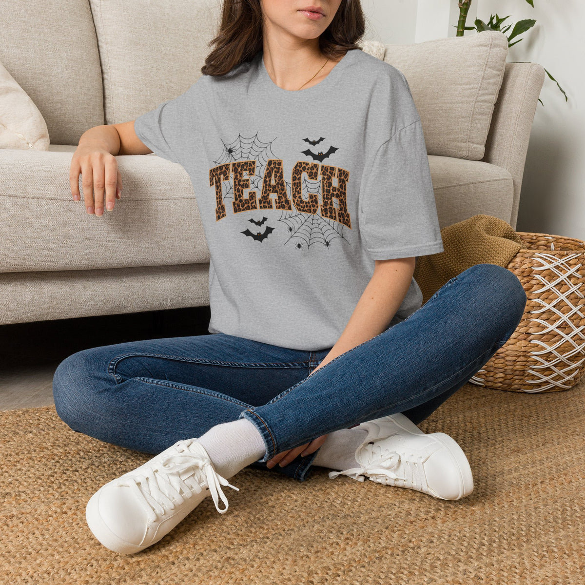 Leopard Web TEACH Tee