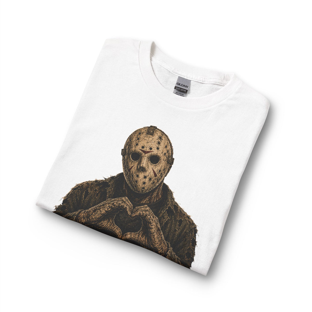 Jason Retro Slasher Hand Heart Tee