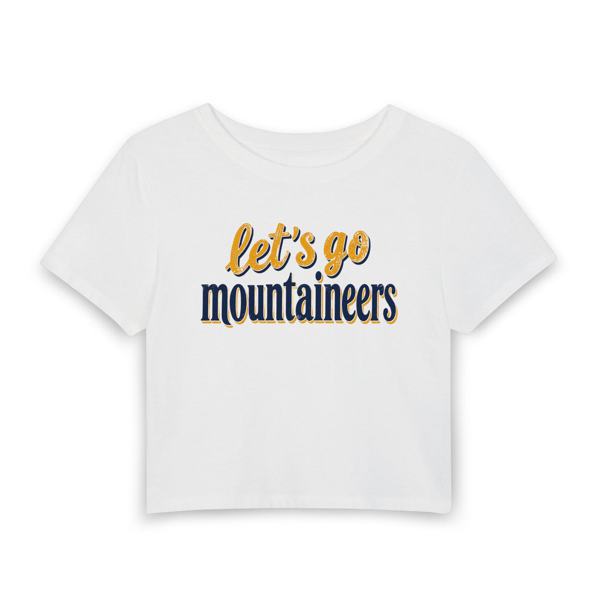 Let's Go Mountaineers Cropped Tee