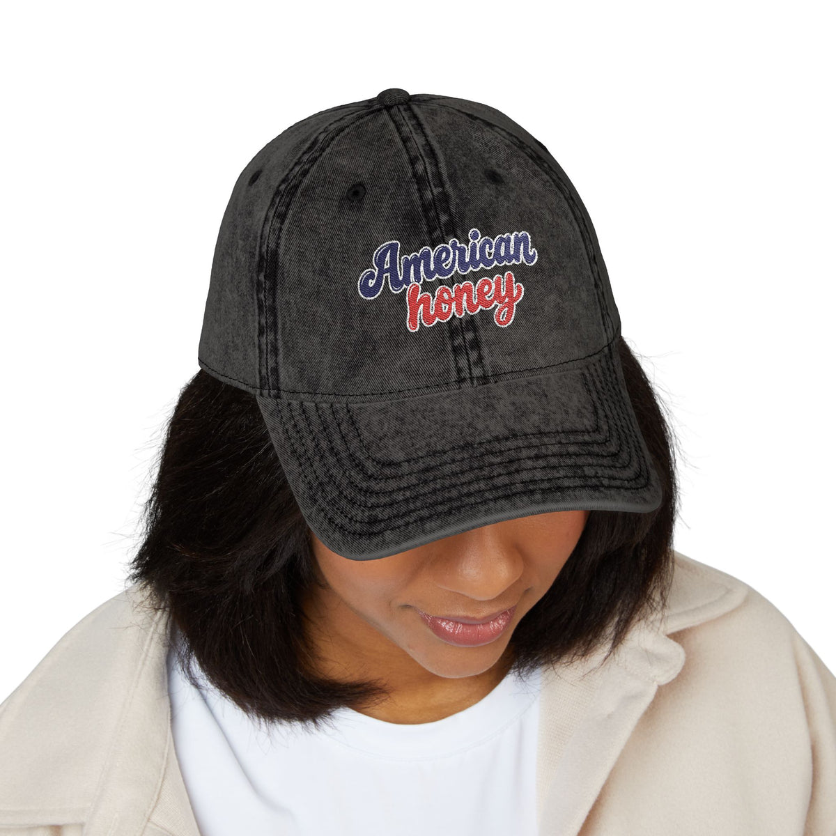 American Honey Vintage Embroidered Hat