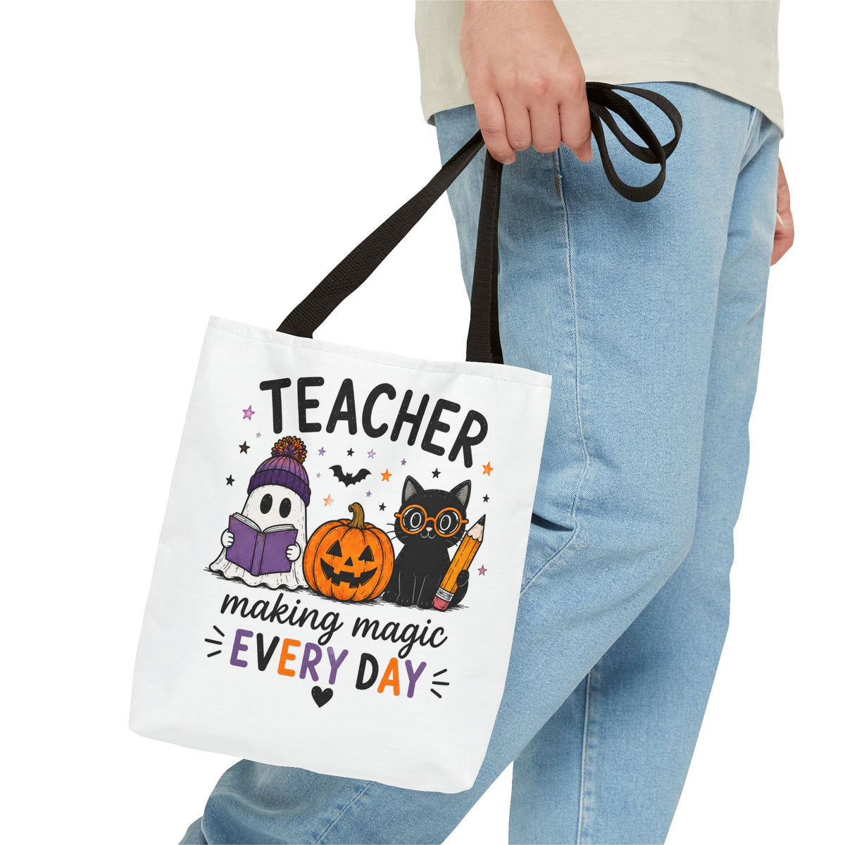 Teacher Halloween Tote Bag