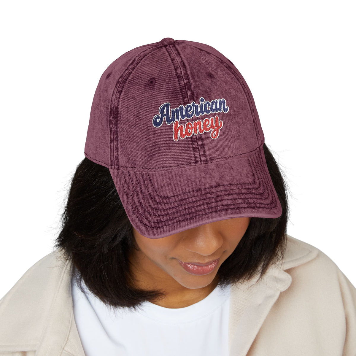 American Honey Vintage Embroidered Hat