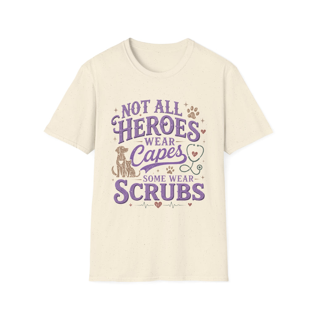 Vet Tech Not All Heroes Wear Capes Some Wear Scrubs Tee