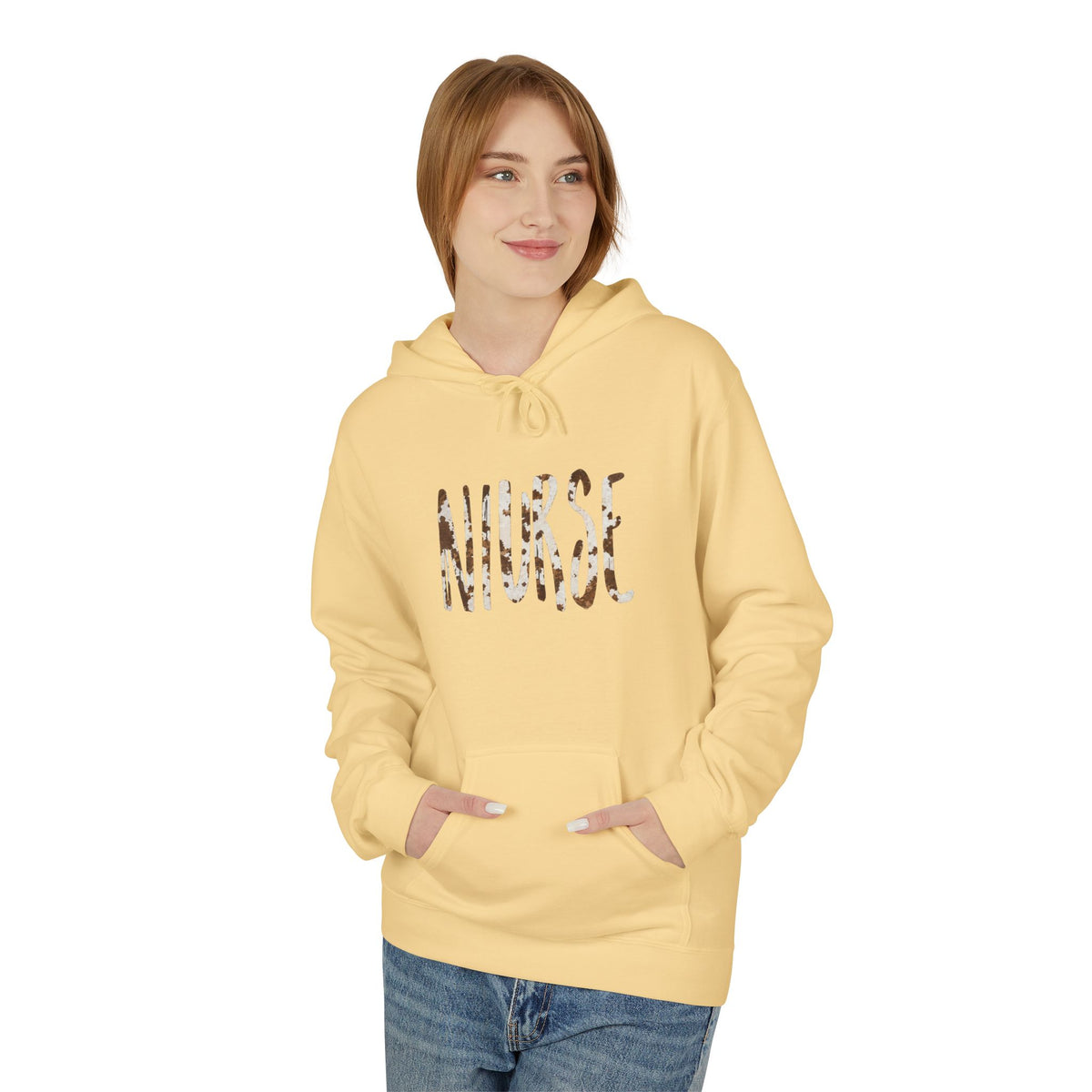 Nurse Cow Print Hoodie