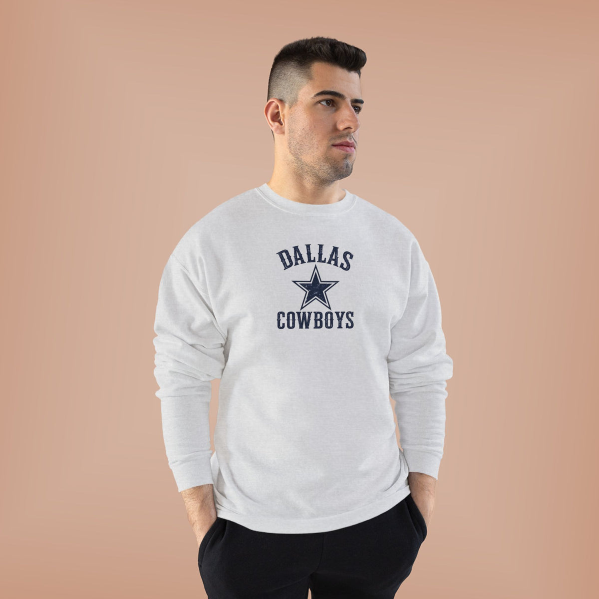 Dallas Cowboys Vintage Star Crewneck Sweatshirt