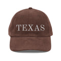 Corduroy Texas Embroidered Hat