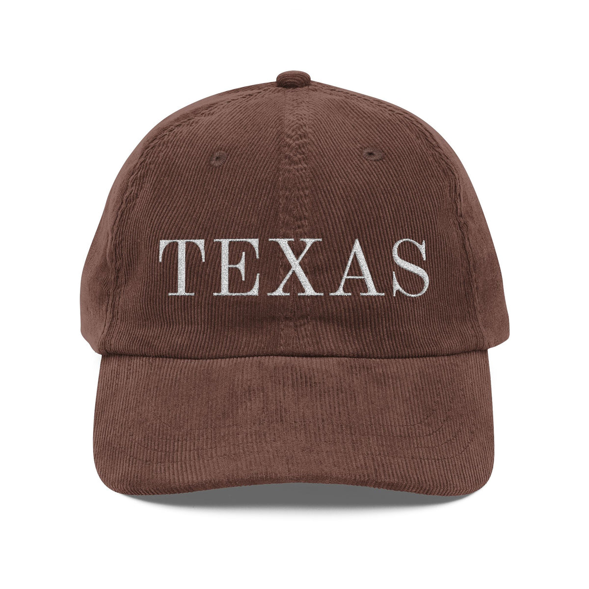 Corduroy Texas Embroidered Hat