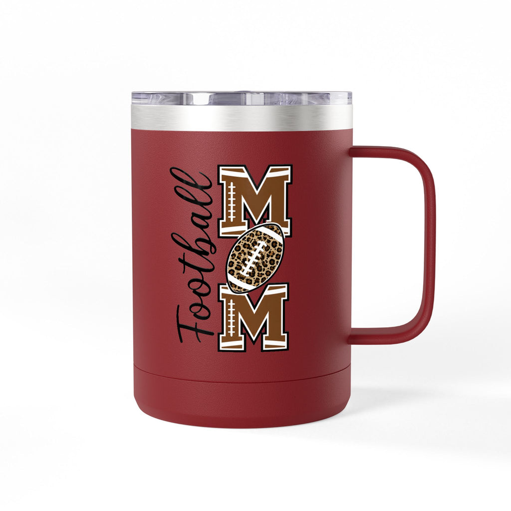 Football Mom 15oz Insulated Tumbler Mug