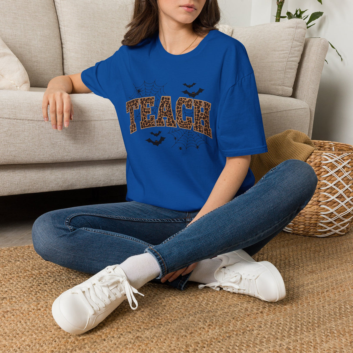 Leopard Web TEACH Tee