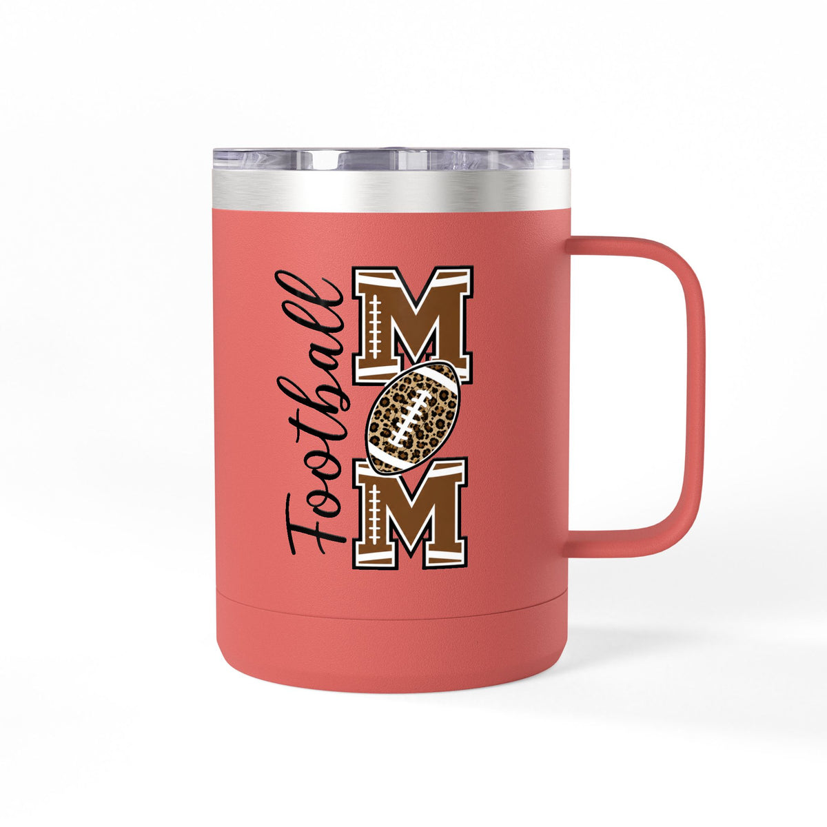 Football Mom 15oz Insulated Tumbler Mug