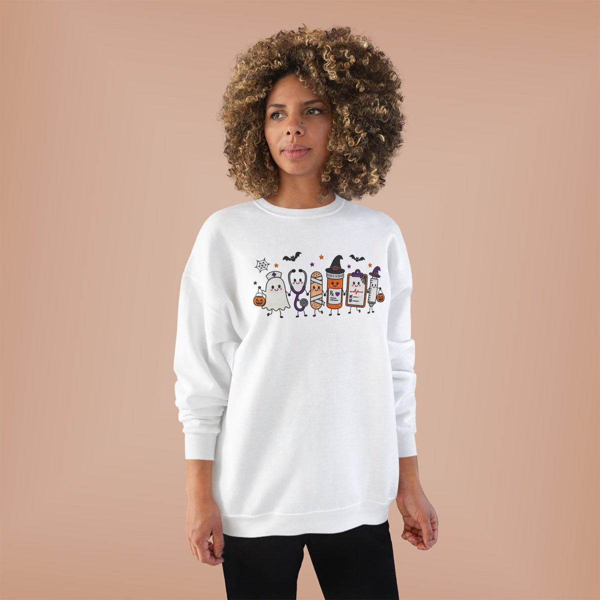 Nurse Halloween Candy Crewneck Sweatshirt