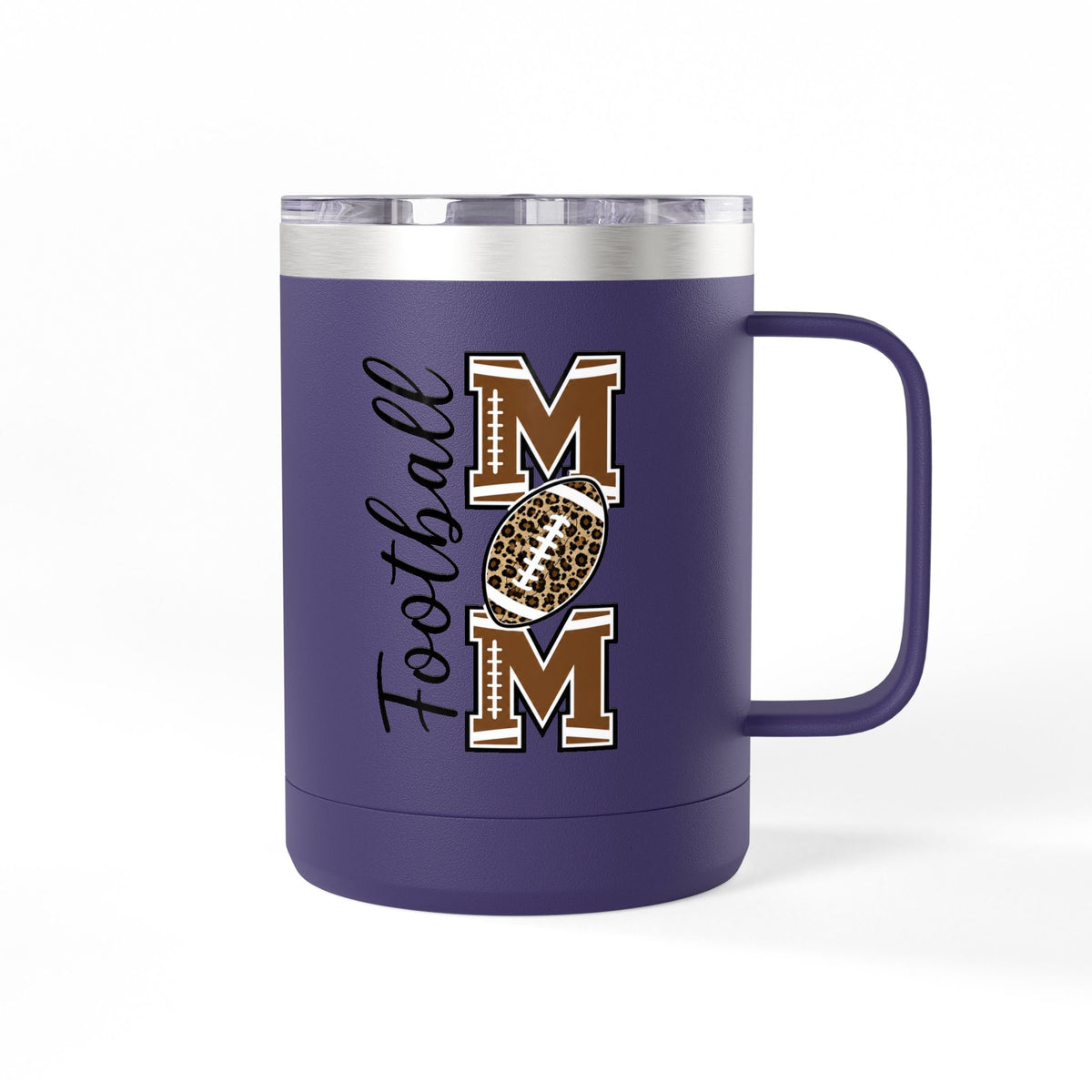 Football Mom 15oz Insulated Tumbler Mug