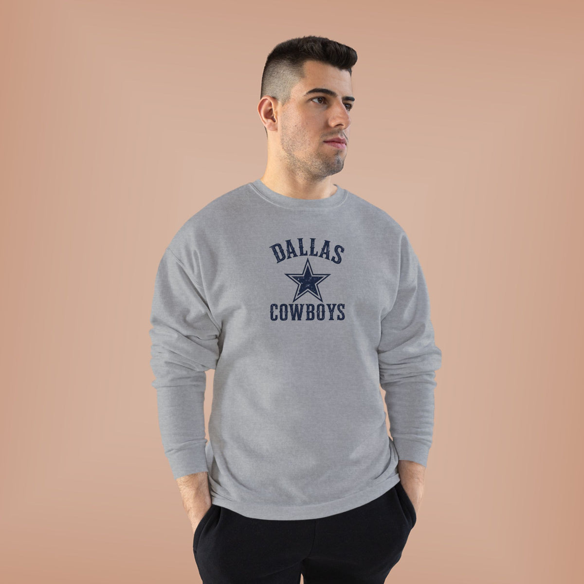Dallas Cowboys Vintage Star Crewneck Sweatshirt