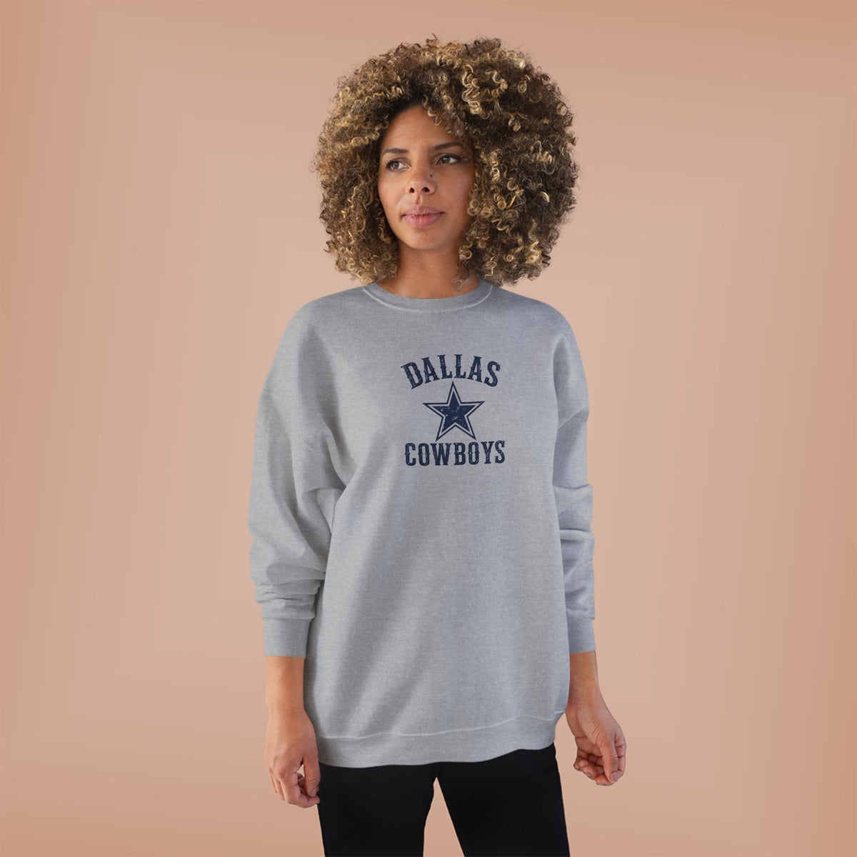 Dallas Cowboys Vintage Star Crewneck Sweatshirt