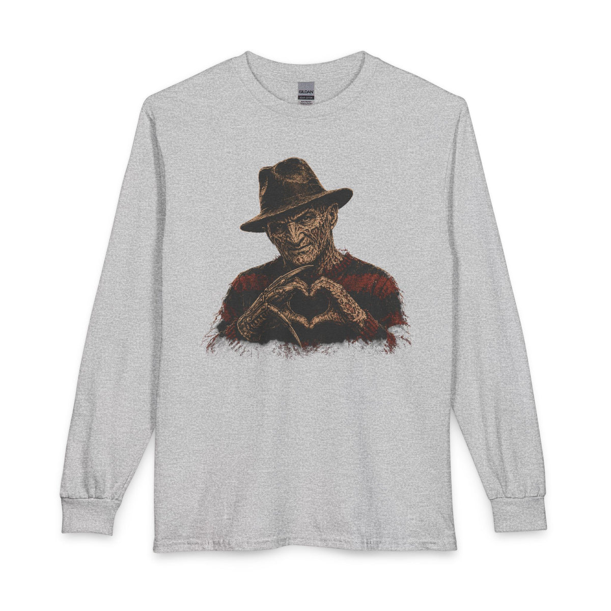 Freddy Retro Slasher Hand Heart Tee