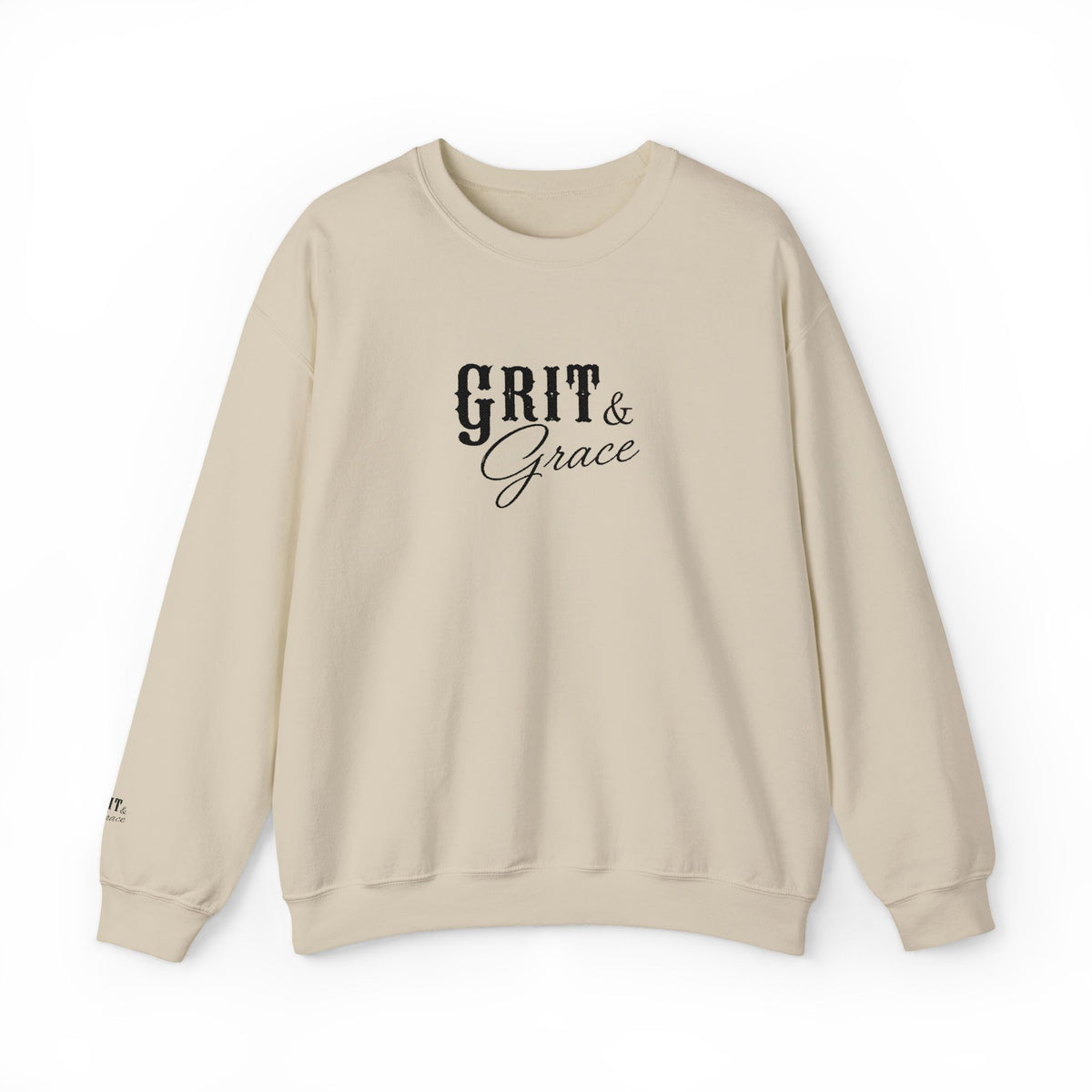 Classic Grit & Grace Embroidered Crewneck Sweatshirt