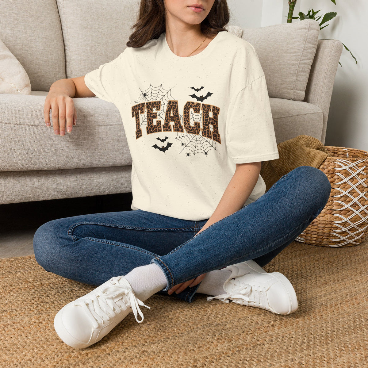 Leopard Web TEACH Tee
