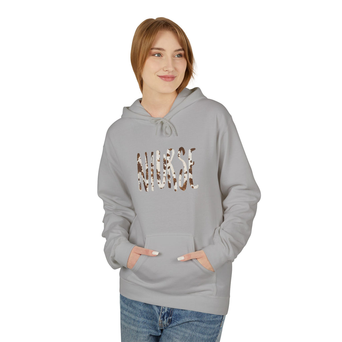 Nurse Cow Print Hoodie