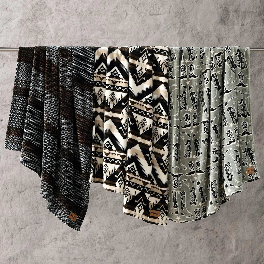 Wrangler Western Throw Blanket