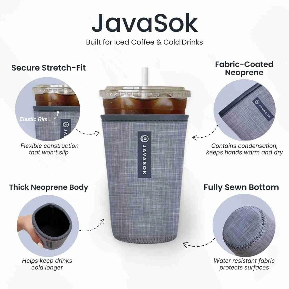 Neoprene Iced Coffee Cup Sleeve