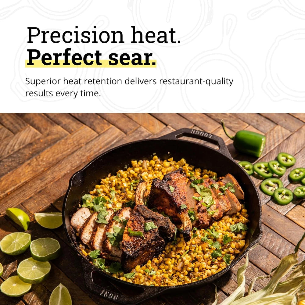 Lodge Cast Iron Dual Handle Pan 12”