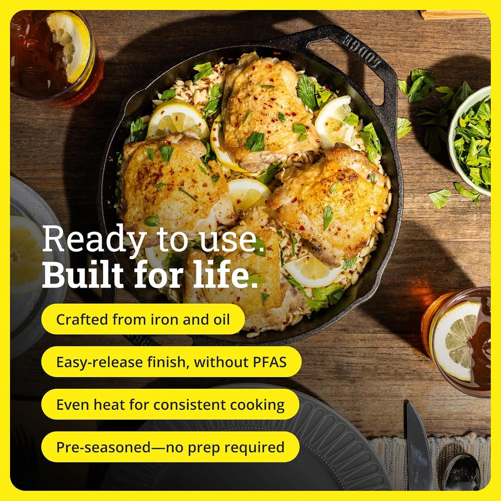 Lodge Cast Iron Dual Handle Pan 12”