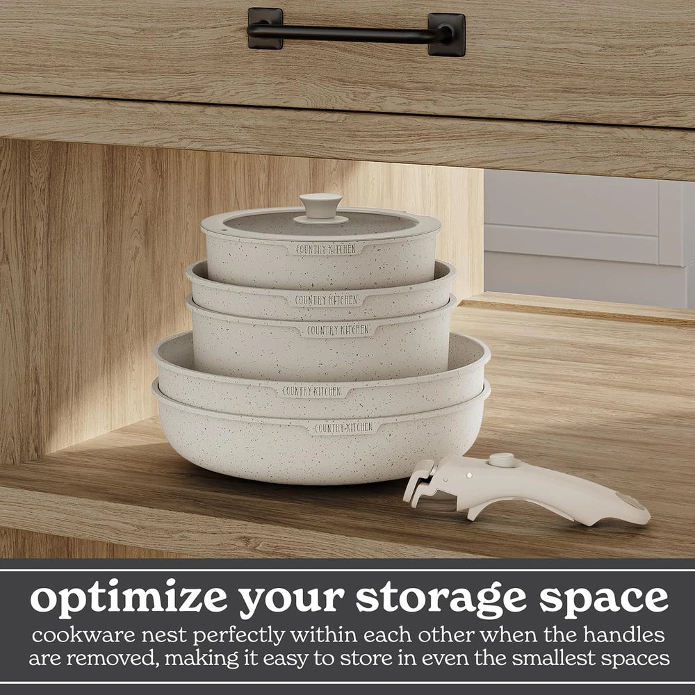 Removable Handle Cookware Set