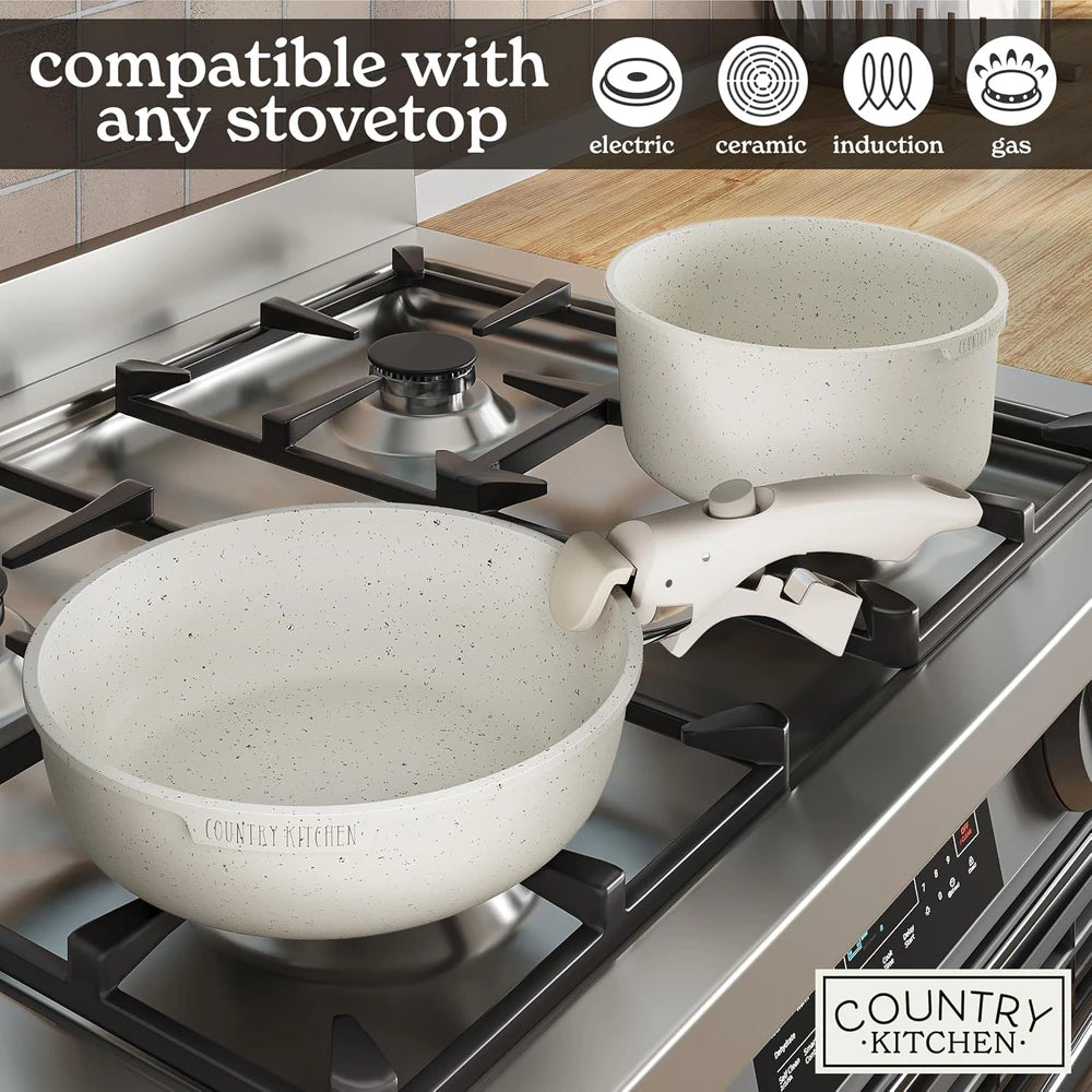 Removable Handle Cookware Set