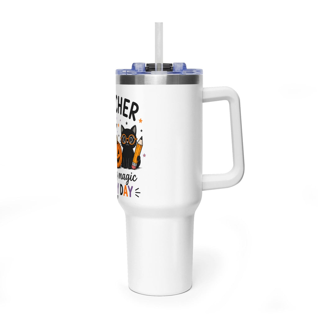 "Teacher Making Magic Every Day" 40oz Halloween Thermal Tumbler