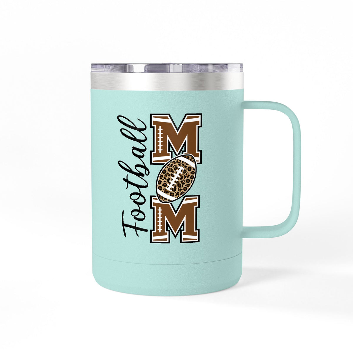Football Mom 15oz Insulated Tumbler Mug