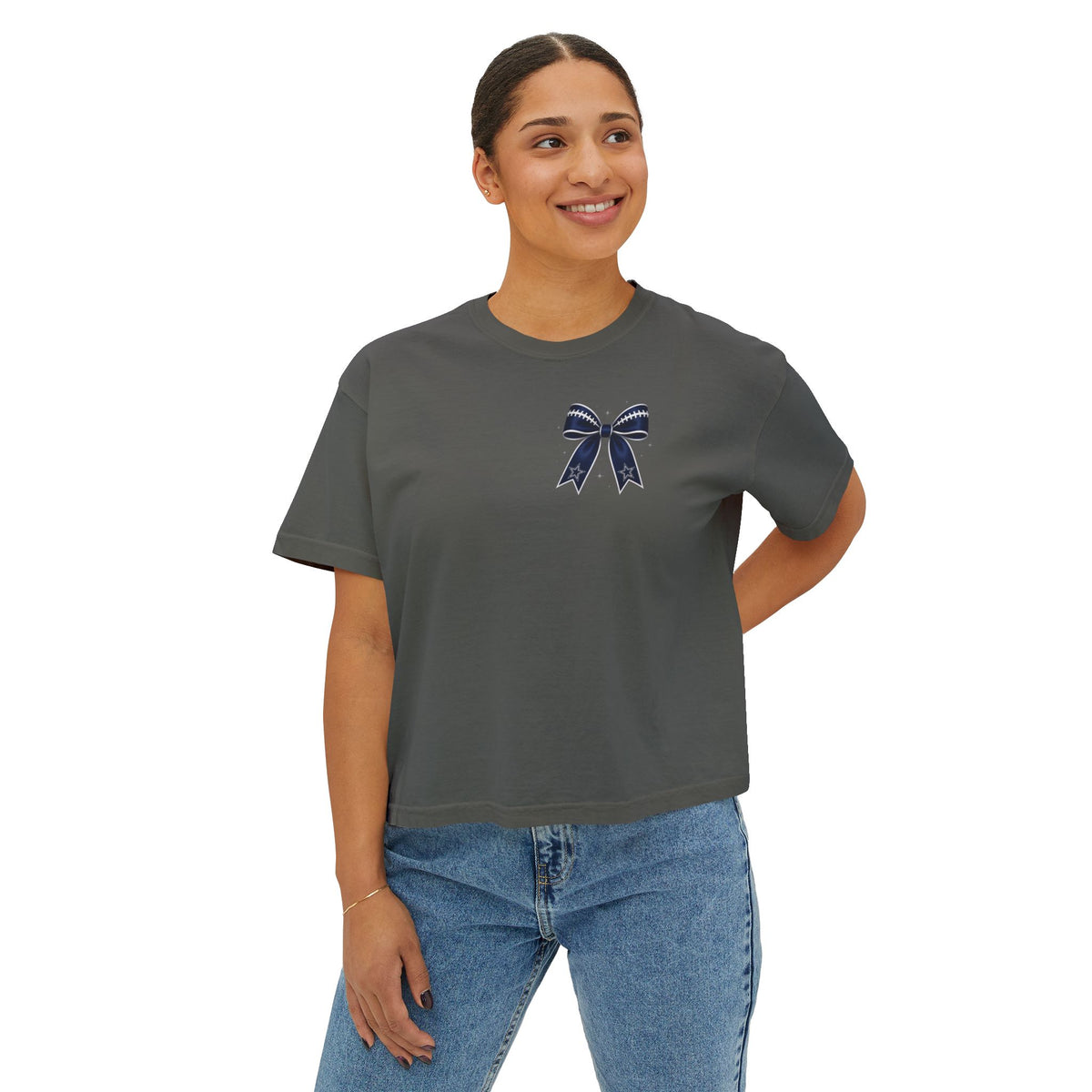 Dallas Cowboys Retro Bow Boxy Tee