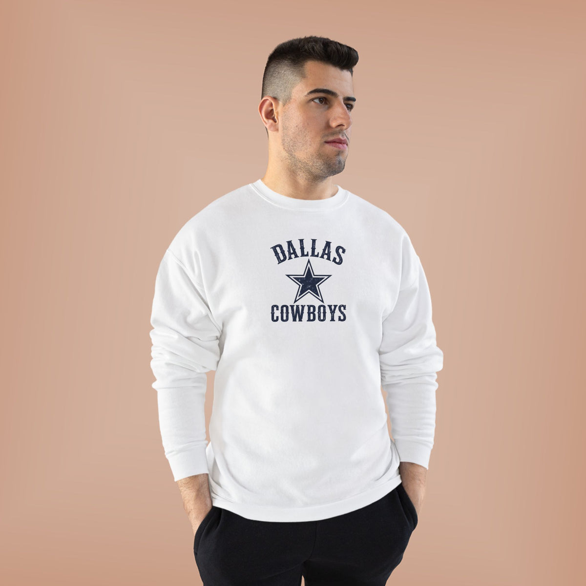 Dallas Cowboys Vintage Star Crewneck Sweatshirt