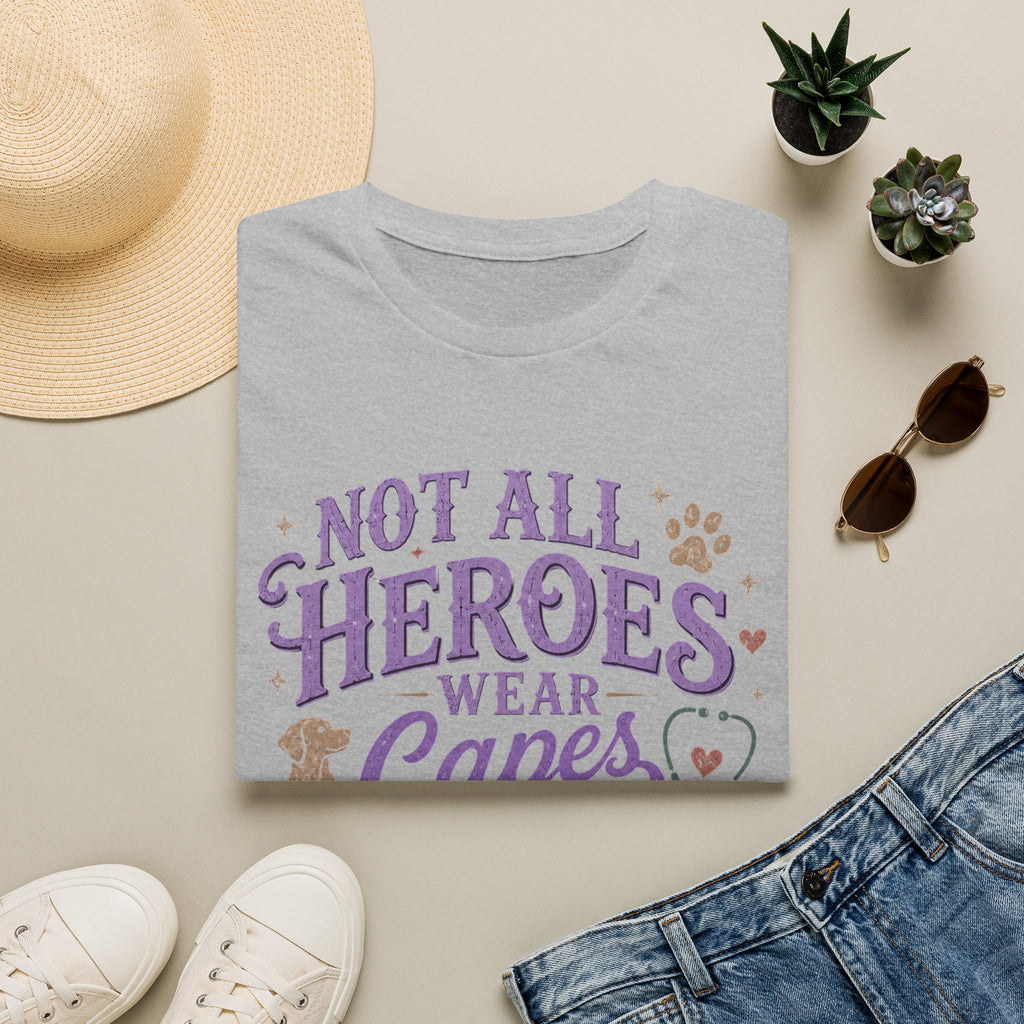 Vet Tech Not All Heroes Wear Capes Some Wear Scrubs Tee