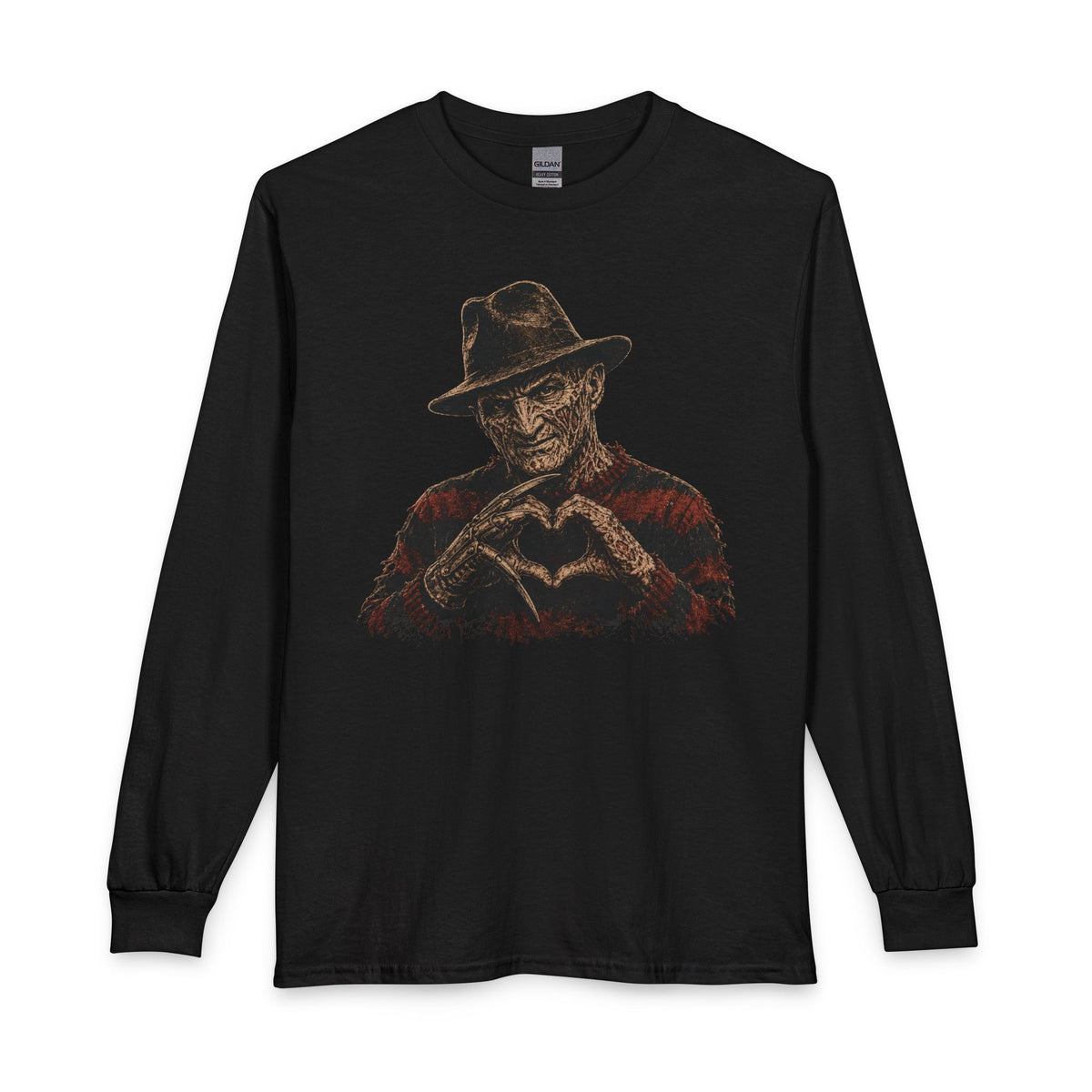 Freddy Retro Slasher Hand Heart Tee