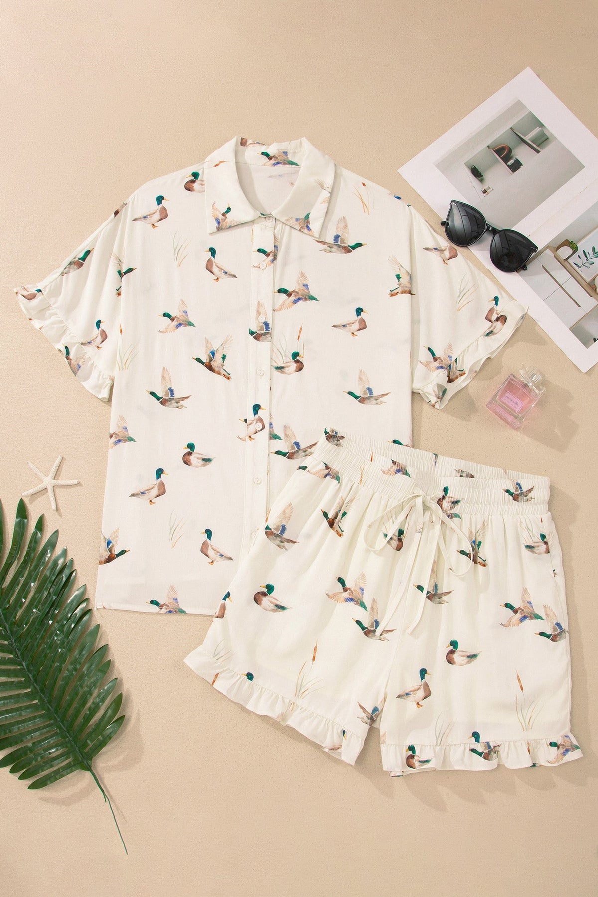 Mallard Ruffle PJ Set