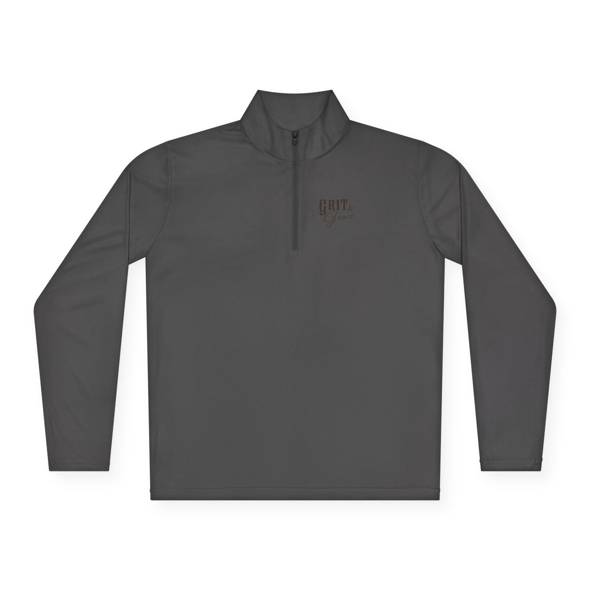 Grit & Grace Turquoise Cross Quarter-Zip Pullover