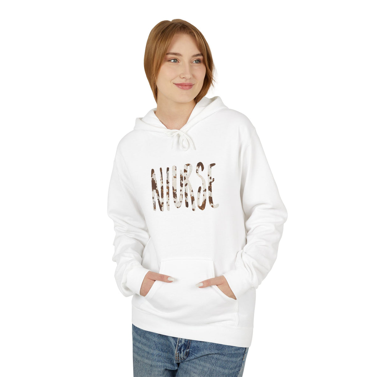Nurse Cow Print Hoodie