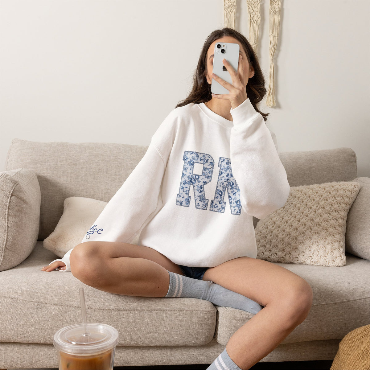 RN Floral Crewneck Sweatshirt