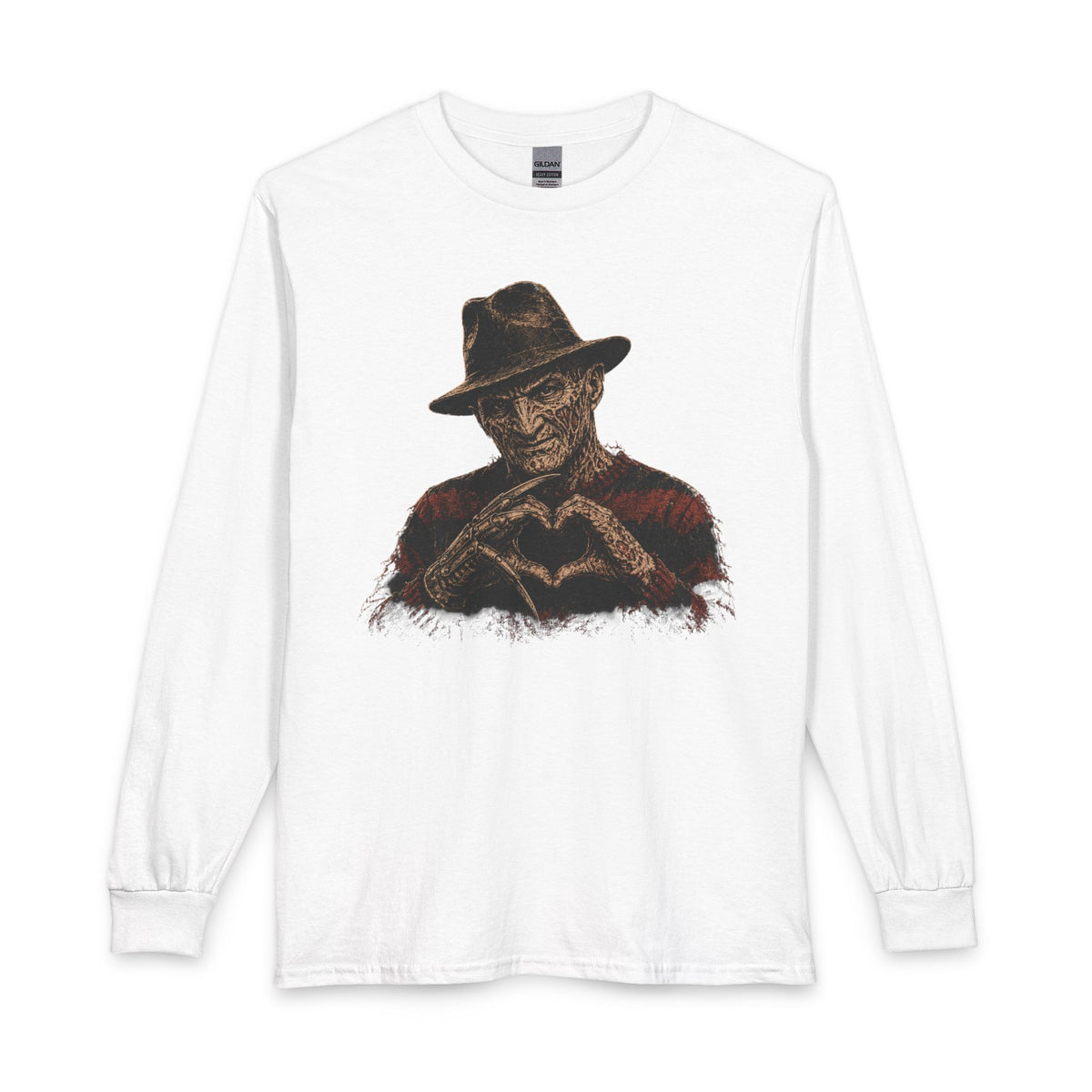 Freddy Retro Slasher Hand Heart Tee