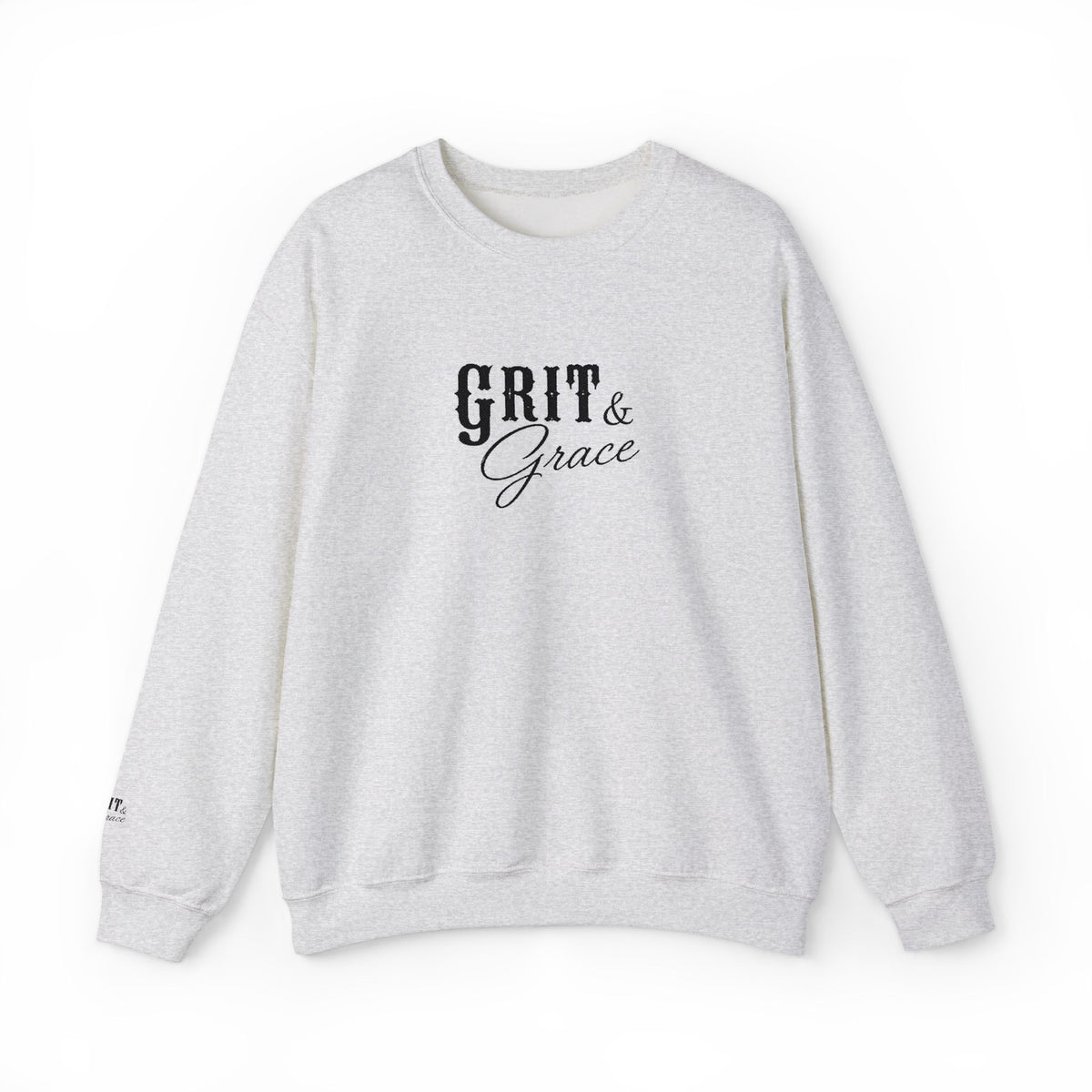 Classic Grit & Grace Embroidered Crewneck Sweatshirt